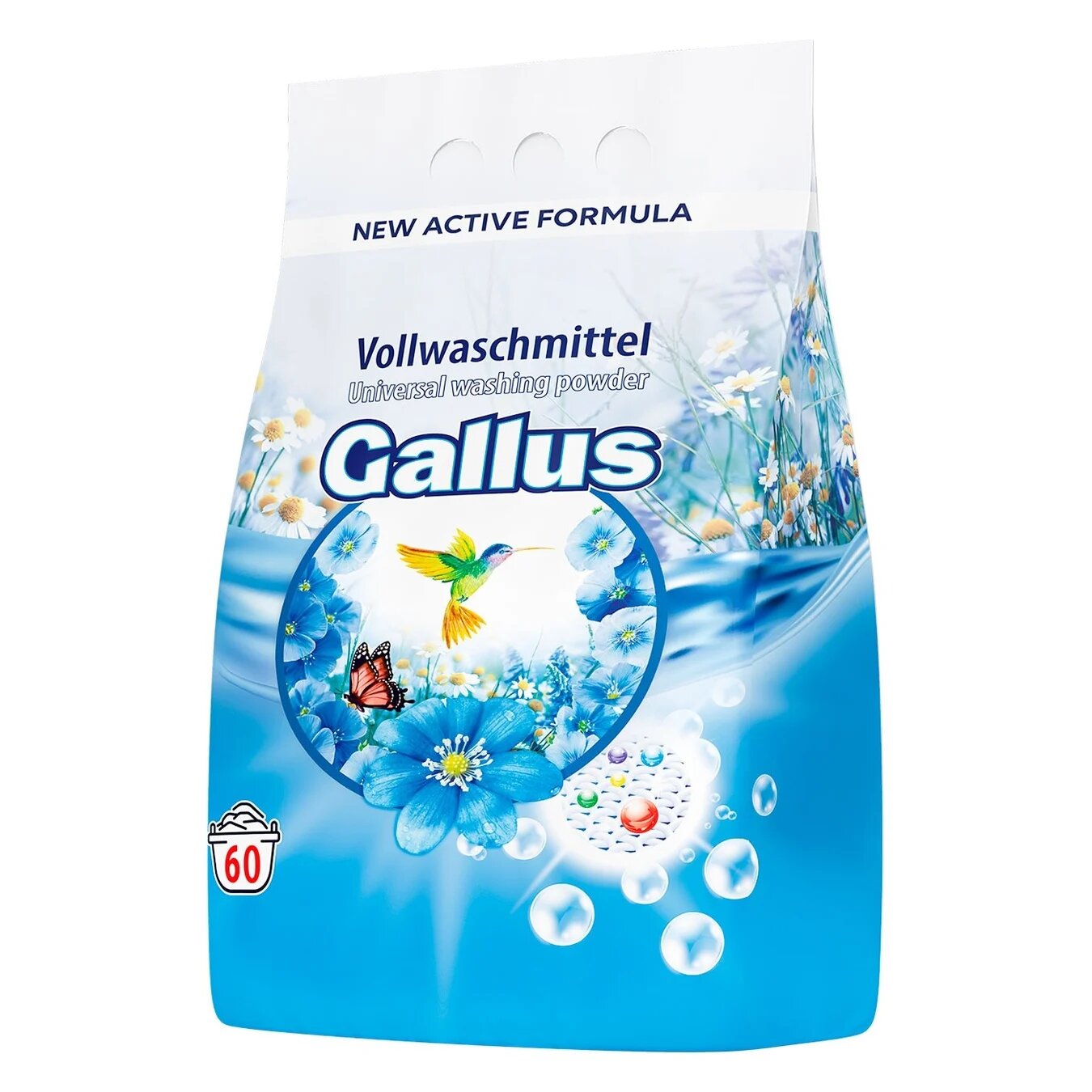 Gallus Volwaschmittel Пральний порошок Універсальний 3,9 кг 60 прань