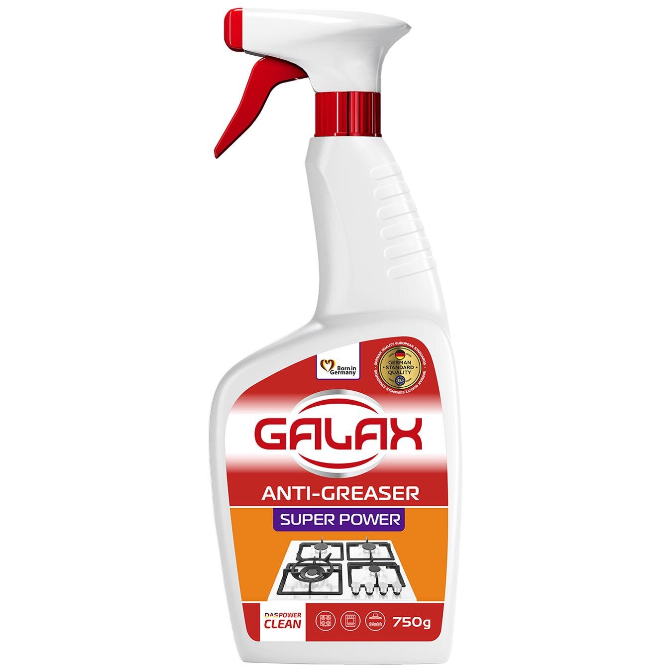 GALAX das POWER-CLEAN Засіб для видалення жиру з кухонних поверхонь 750г