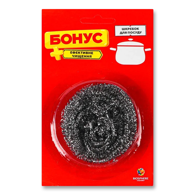 Файний БОНУС шкребок кухонний металевий Акц