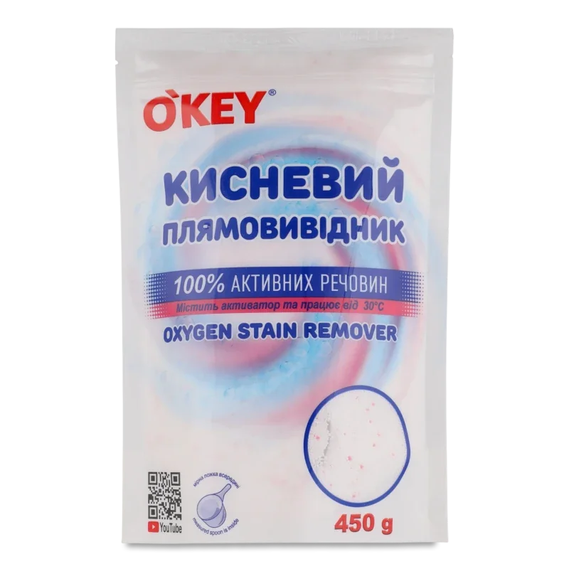 O'KEY кисневий плямовивідник 450г дой-пак